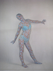 Multicolor Unisex silk Zentai Suit
